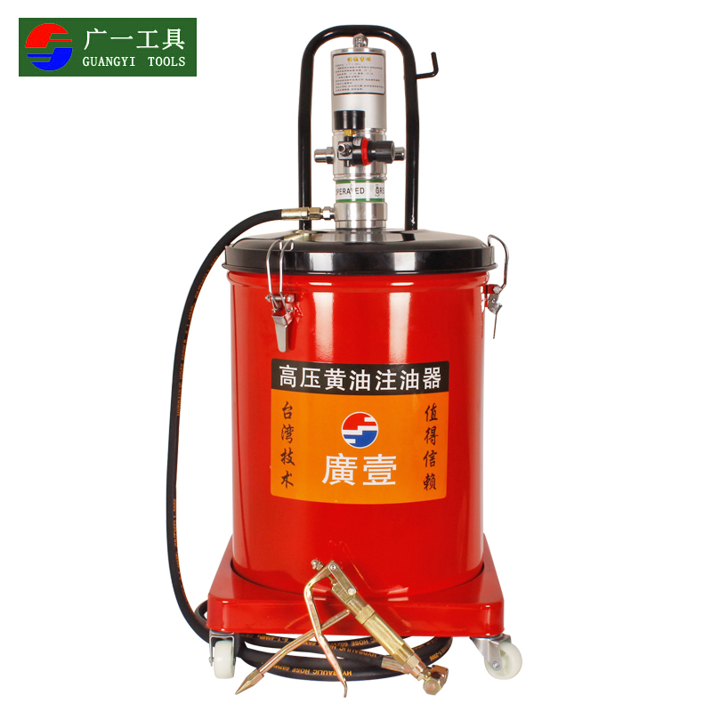 广一高压注油器 注油机 40l 气动黄油机 40升 风动黄油枪 打黄油
