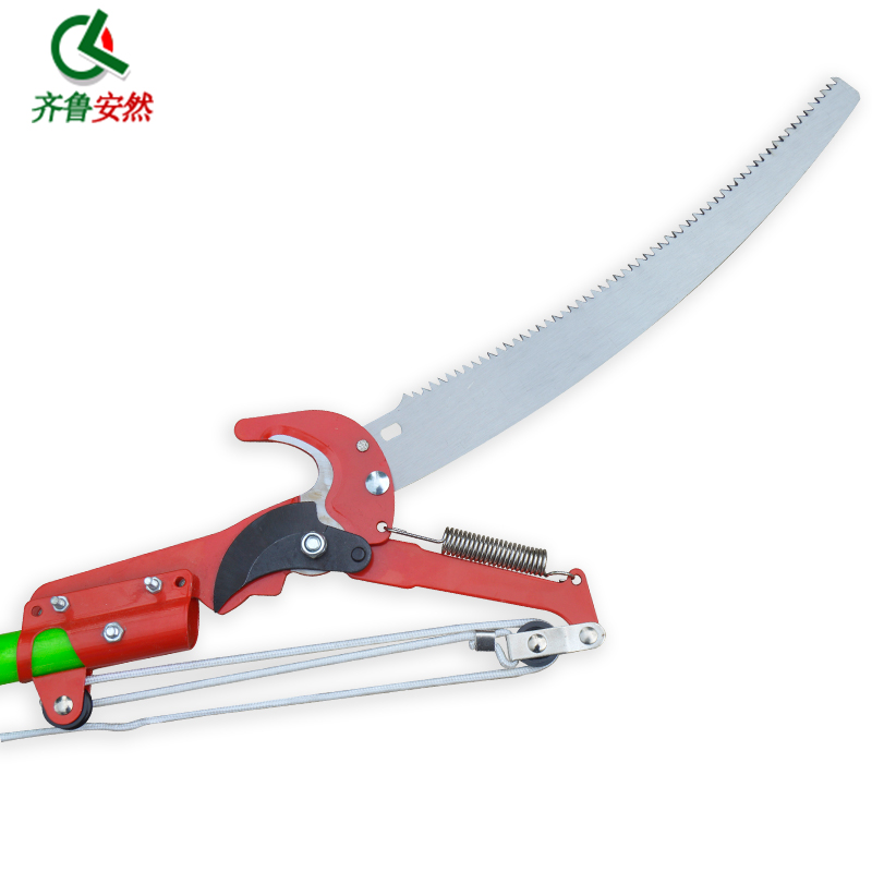 齐鲁安然 伸缩高枝剪 高枝锯  果树枝修枝剪子园艺剪刀 园林绿化果园采摘 4米一套+户外包