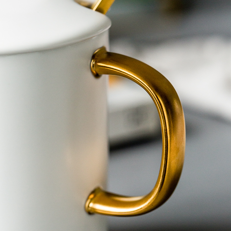 陶瓷-马克杯瓷魂陶瓷马克杯水杯早餐咖啡杯办公室水杯情侣对杯金色手把杯子使用情况,分析性价比质量怎么样！