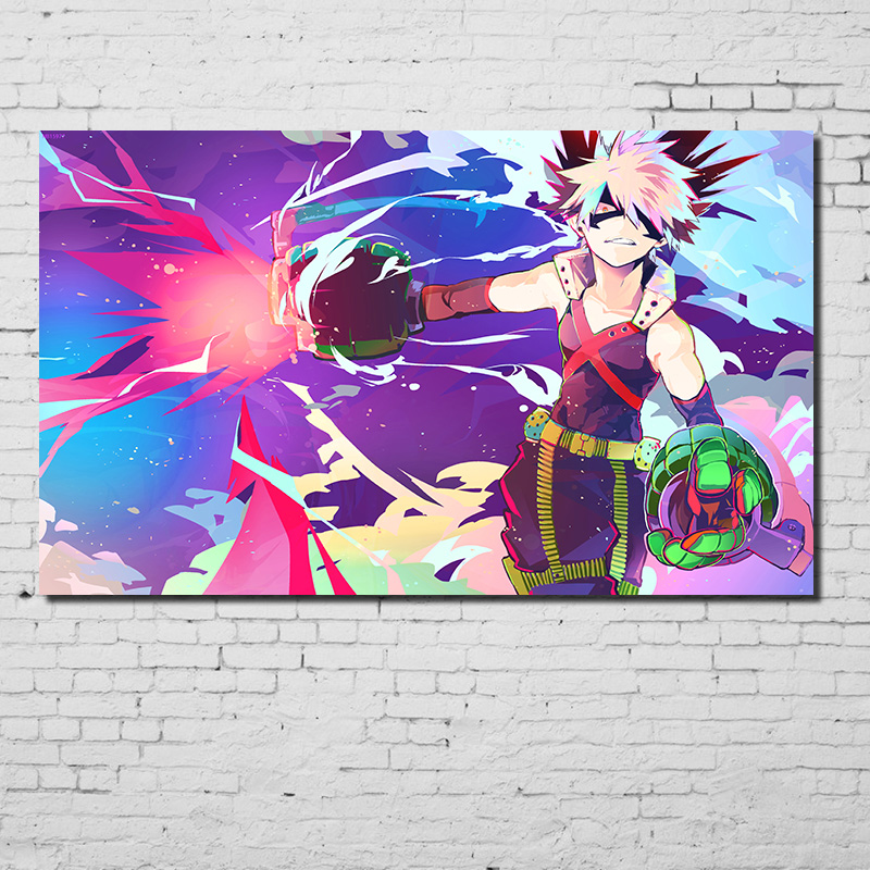 居梦坞 我的英雄学院动漫海报周边 绿谷出久爆豪轰焦冻角色海报 宿舍