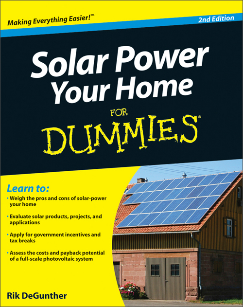 solar power your home for dummies, 2nd edition