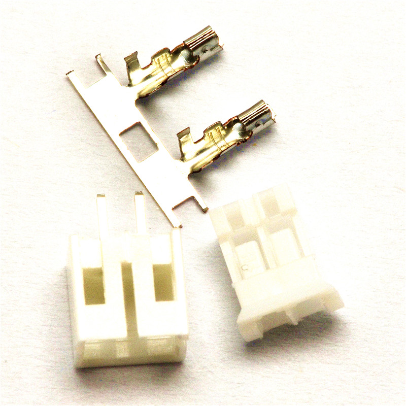 0接插件2.0mm连接器: 插头 直针座 端子 6p【直针】10套