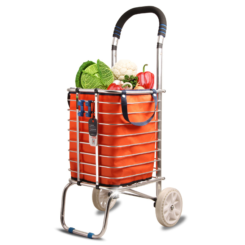 黑葡 买菜手拉车购物车买菜车爬楼可折叠小拉车行李车家用便携拉杆车