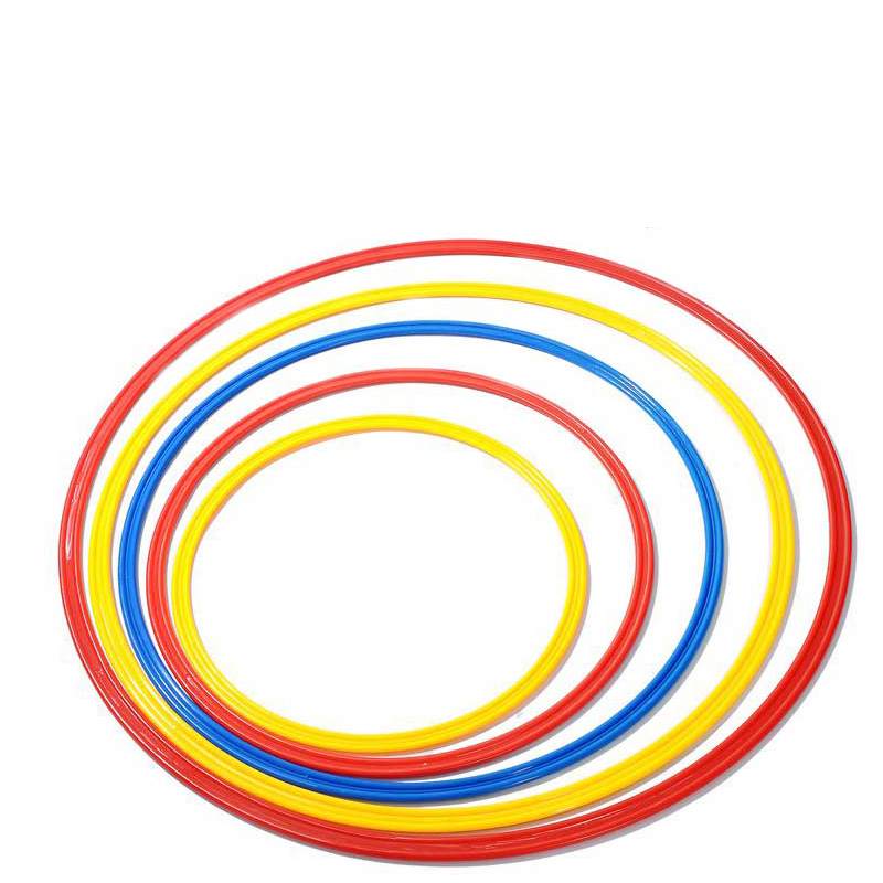 步伐灵敏训练圈跑步体能环圈足球训练环体育运动健身器材6支套装 六支套装(直径50cm)颜色可选