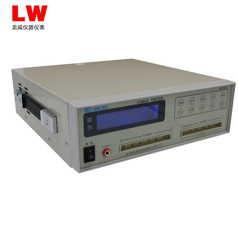 香港龙威线材测试仪lw-3310排线检测仪排线导通短路开路检测