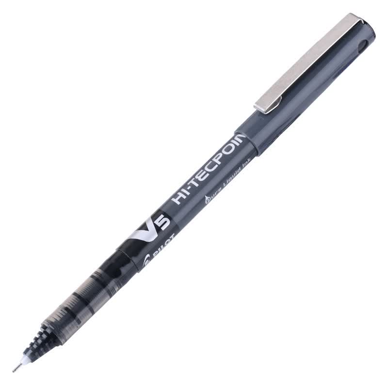 uni hi-tecpoint 彩色针管水笔bx-v5/v7走珠笔0.5/0.7mm选 v5黑色0.