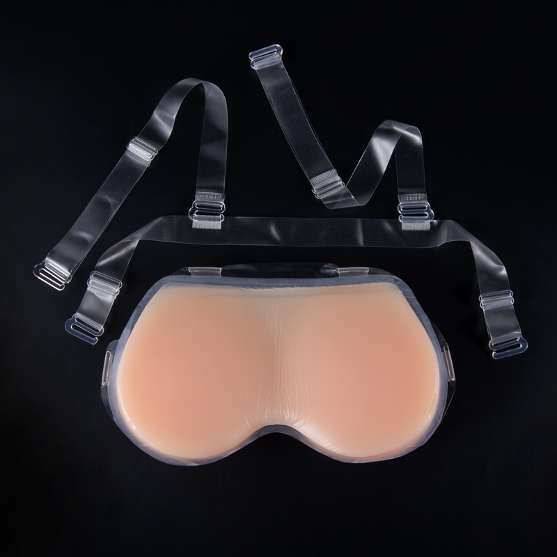 嫒唯她cd硅胶连体义乳凹面主播女用假胸假乳房假奶 n600克b杯