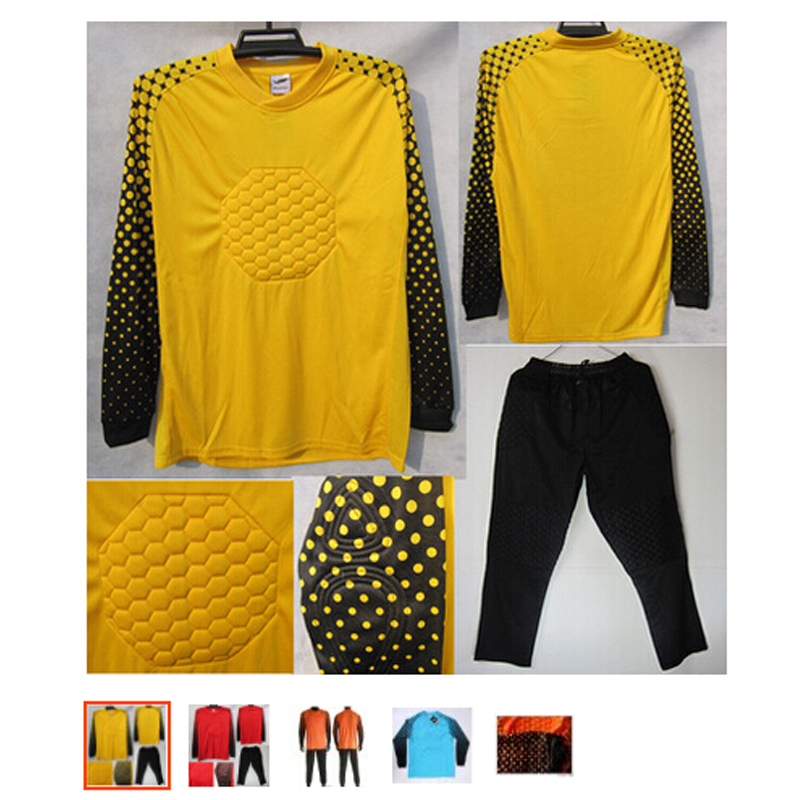 成人守门员球衣门将服套装门将服 足球服 守门员服 团购定制印号。 天蓝色 大人4XL适合180-185CM