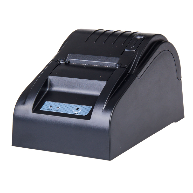 zjiang zj-5890t小票据打印机 58超市收银打印 热敏打印机 黑色 并口