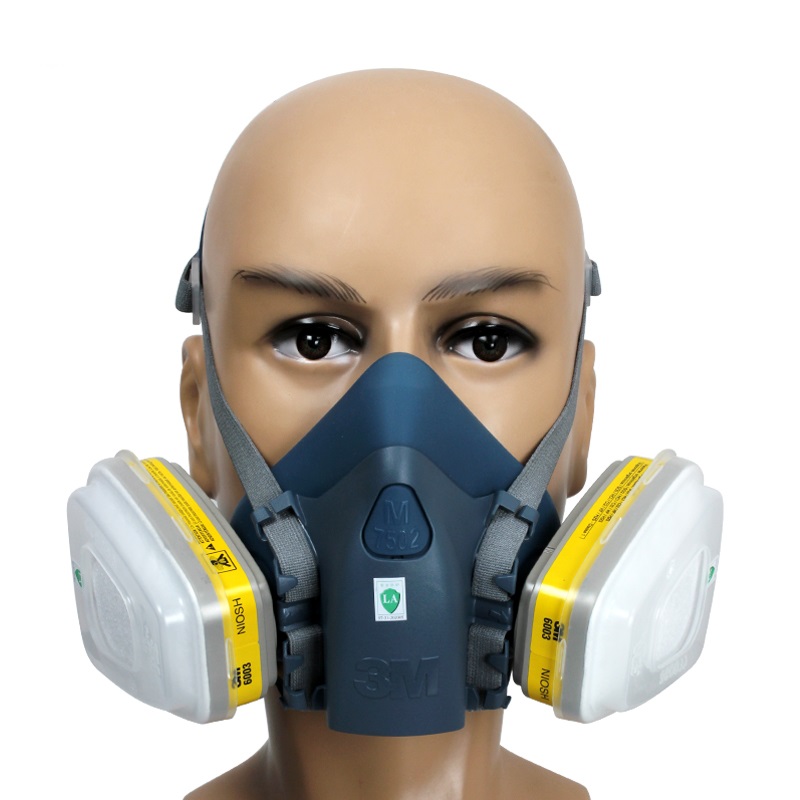 3m防毒套装7502防毒防尘防毒面具防毒口罩喷漆专用化工农药面罩粉尘