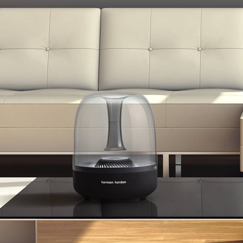 哈曼卡顿（Harman Kardon） Aura Studio2 音乐琉璃二代蓝牙音响 360度立体声 桌面无线音箱 低音炮 电脑音响