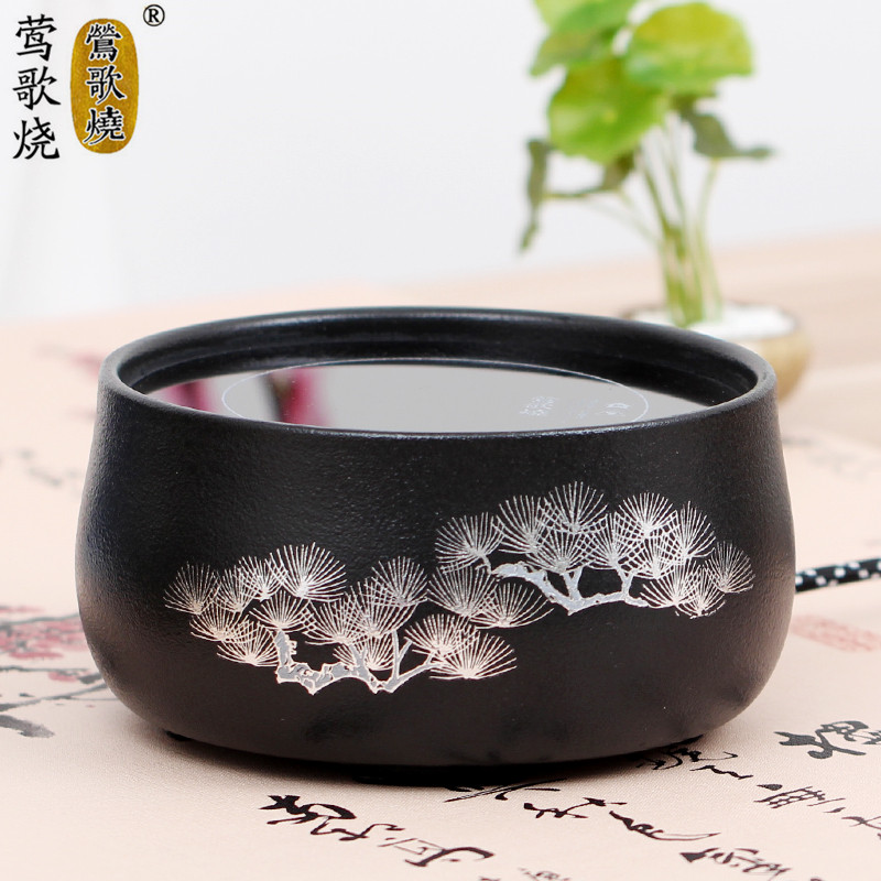 三界莺歌烧电陶炉静音茶炉家用茶具铁壶日本银壶铜壶陶壶烧水炉煮茶器