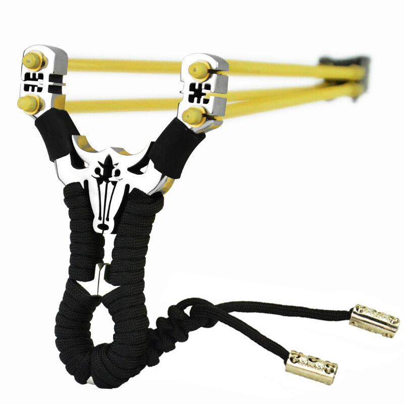 弹弓 线切割304不锈钢户外竞技弹工器卡球定位金属弓 鹿角 300钢球