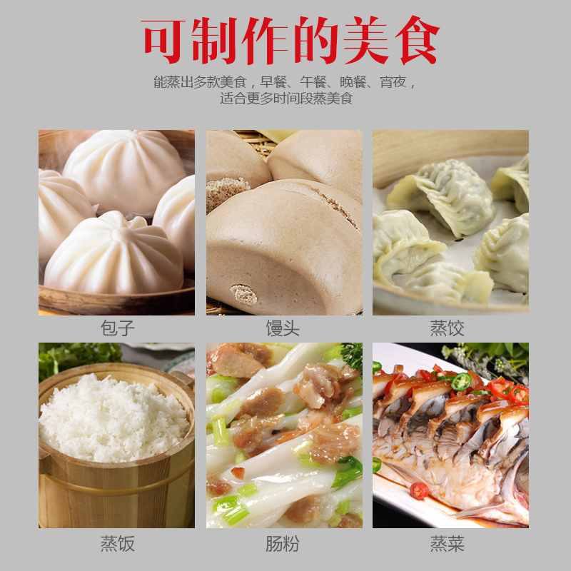 斯飞格 蒸包炉用电商蒸 包子机蒸包炉 燃气蒸汽炉蒸包子馒头机 小笼包肠粉电蒸炉煤气蒸包炉节能蒸气炉 加大80型【可放70cm蒸笼】双风机