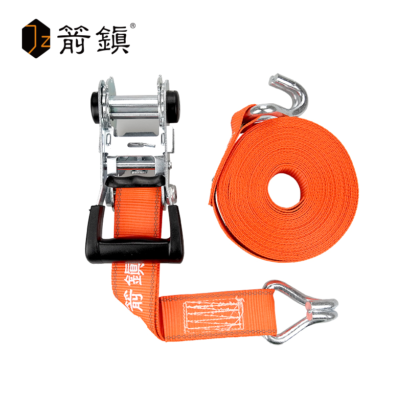 箭鎮经典款2吨SUV越野车顶皮卡小货车捆扎紧固带收紧器拉紧器捆绑带 橙色 10M