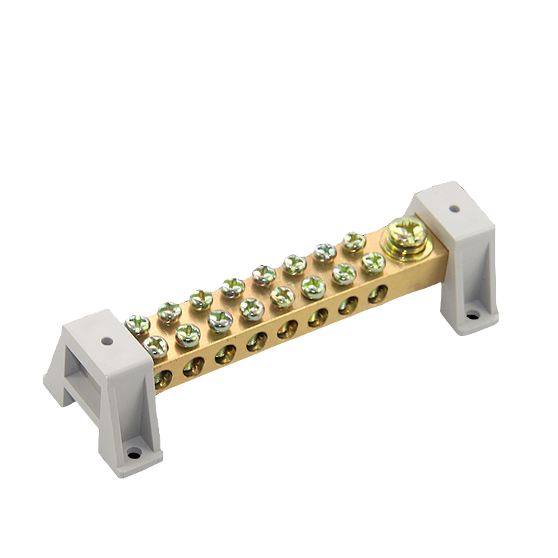 天旭双排零地排8孔 12*18铜端子 零地排大电流接线端子配电箱零地排 8