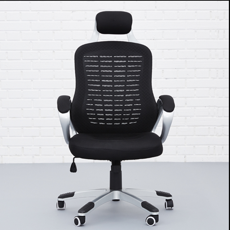 柏拉吉 办公椅老板转椅电脑椅网布透气座椅带头枕