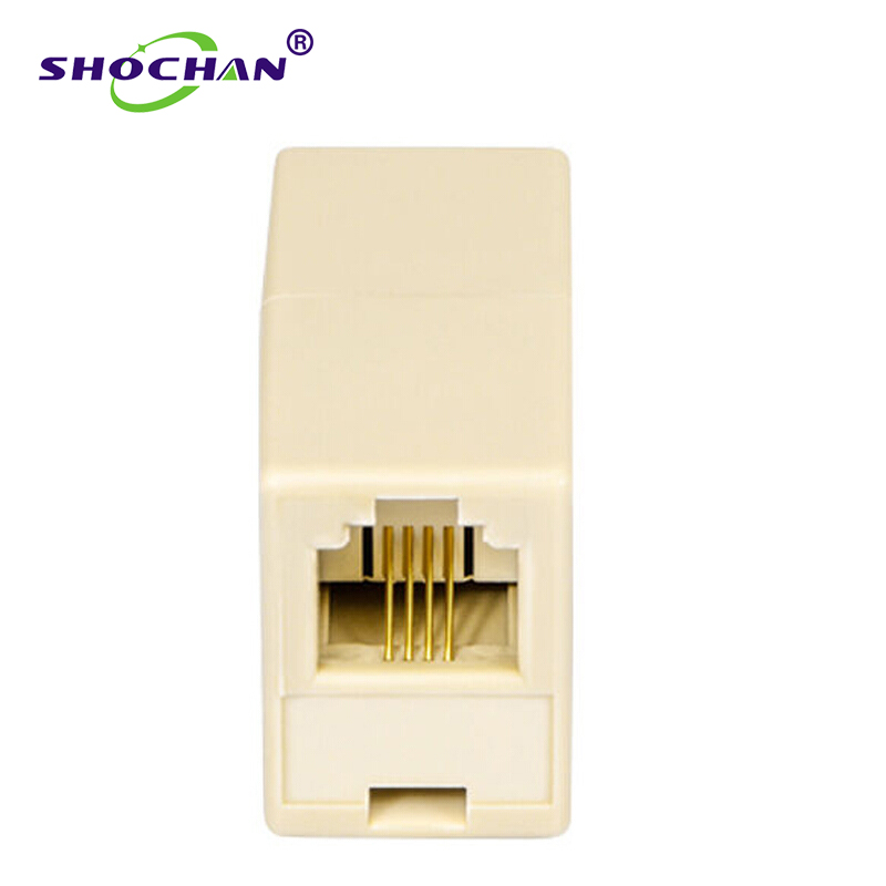 首千（SHOCHAN） 网线连接器RJ45一分二直网络双通头网络连接头网线直通头 电话直通头 SQ-6857 10个