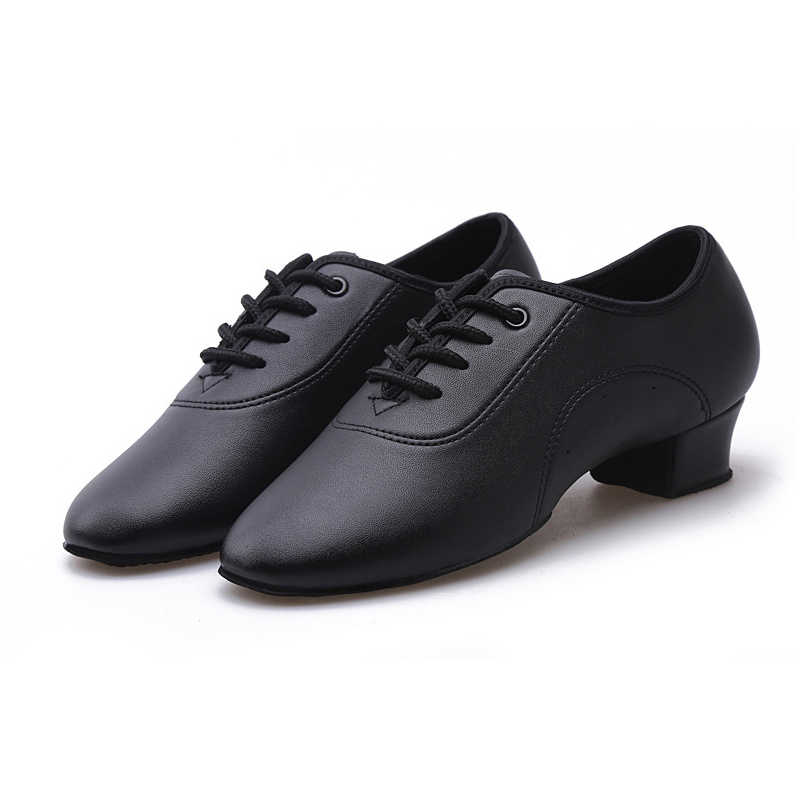 梧彤 儿童拉丁舞鞋男童舞蹈鞋春秋室内两点底交谊舞鞋小男孩低跟软底