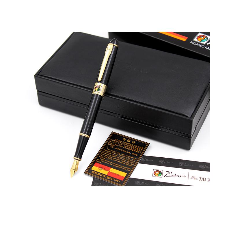 毕加索（pimio） 毕加索pimio89慕尼黑爵士铱金钢笔/墨水笔毕加索钢笔商务礼品笔 0.5mm