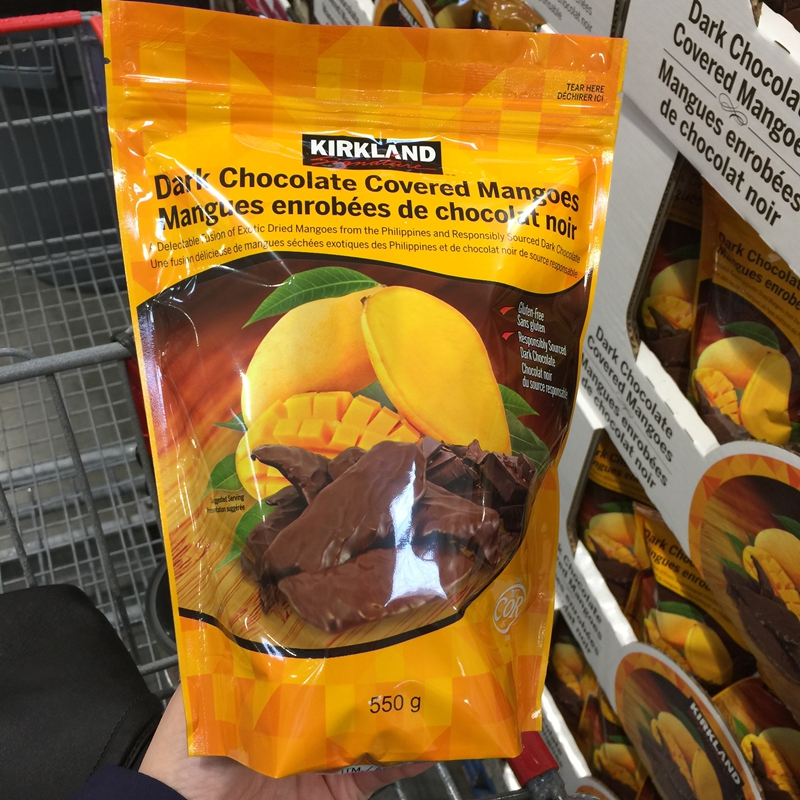 Kirkland Signature 可兰 黑巧克力裹芒果干550G 加拿大发货高性价比高么？