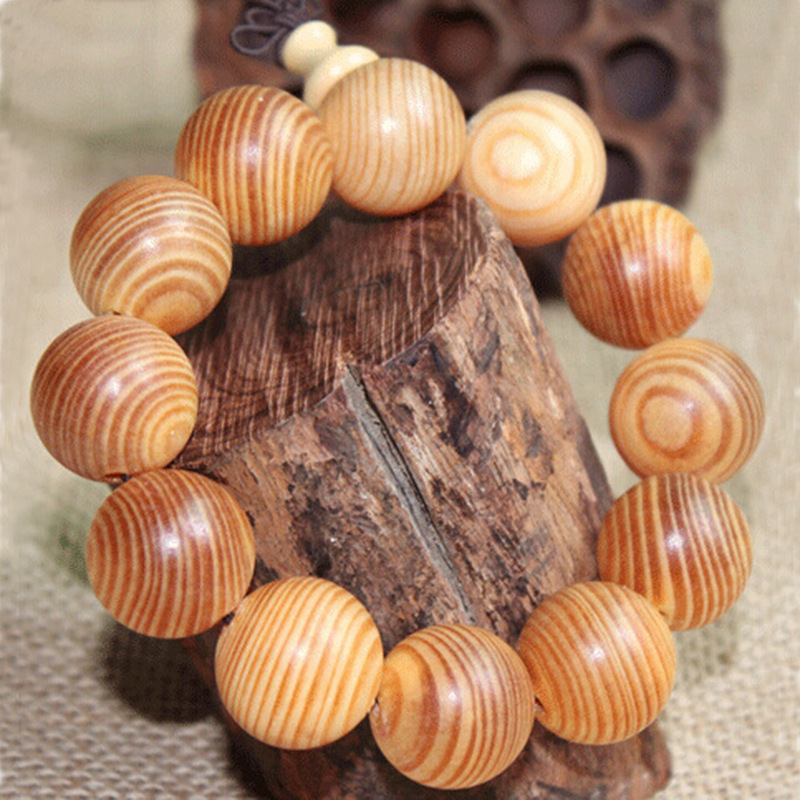 meng shi pin帝王木手链透光松木料佛珠手串男女士手把件生日礼物 12