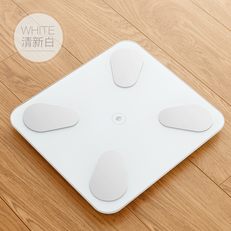 香山电子称台秤 ef893i智能体重秤家用人体秤计婴儿健康秤蓝牙 清新白