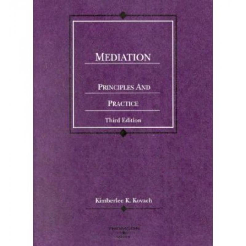 预订 Mediation, Principles and Practice