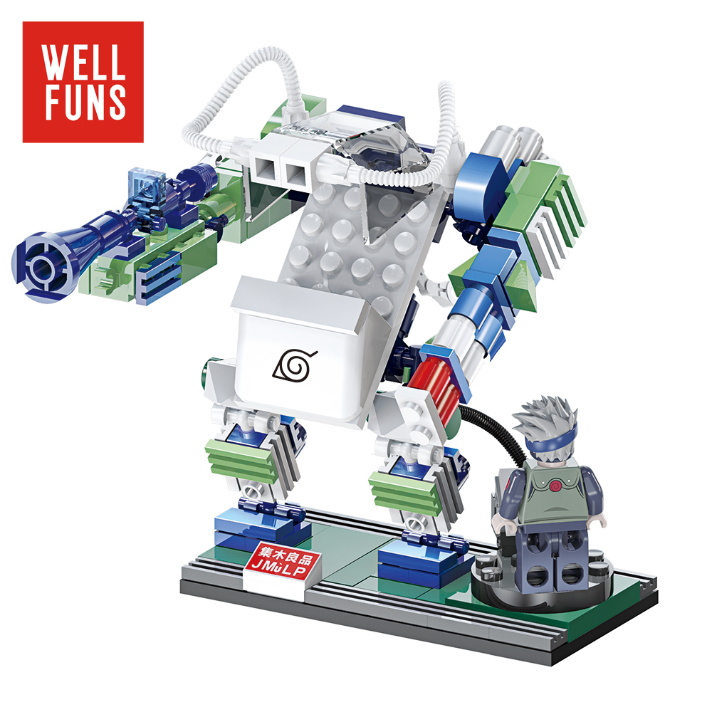 棱锐模型(lr)火影忍者拼插积木 儿童益智玩具 摆件 旗木卡卡西机甲189