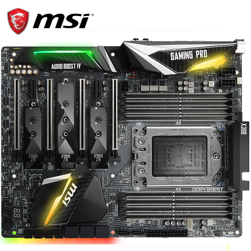 微星（MSI）X399 GAMING PRO CARBON AC主板 （AMD X399/Socket TR4）带GAMING无线网卡