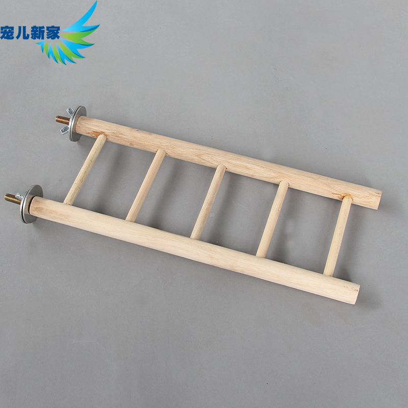 宠儿新家 跳梯 跳板 木梯子 鸟玩具 鹦鹉玩具 实木梯子  鸟笼配件