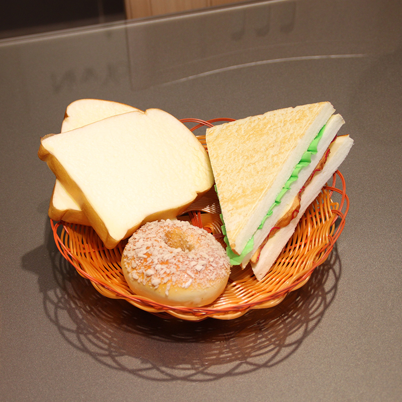 wo  高仿真面包食品西餐糕点 手感pu逼真模型拍摄道具 汉堡包摆设