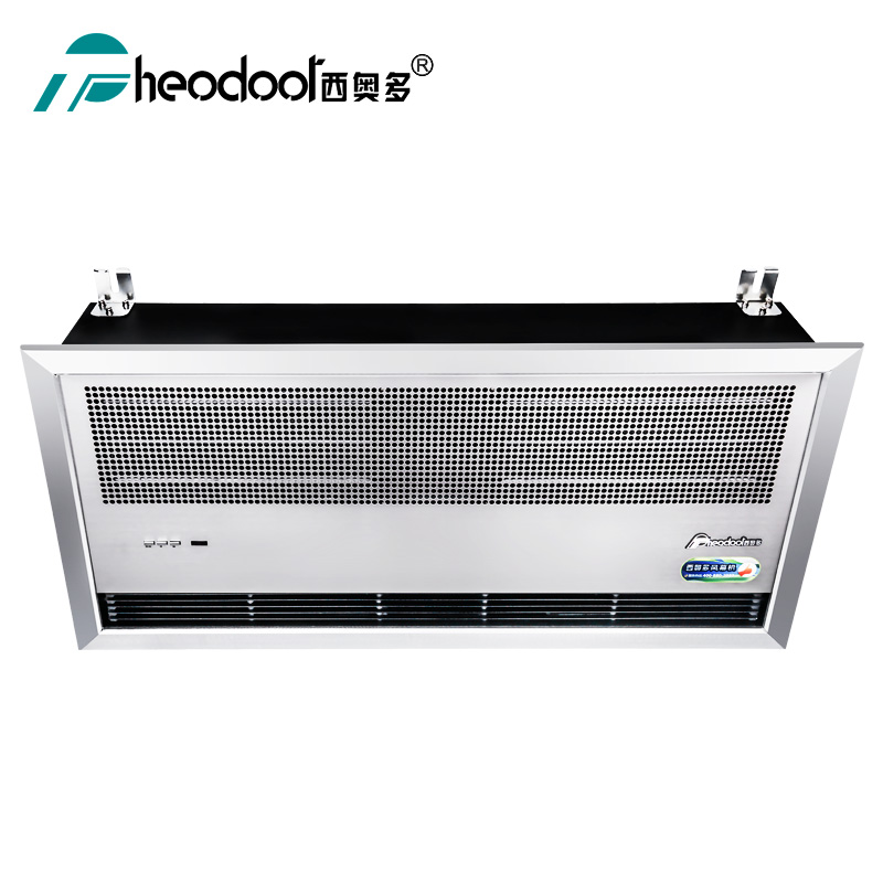 西奥多（theodoor）制热风幕机嵌入吊装式冷暖天花电加热风帘机1.2米商用遥控 380V 10KW