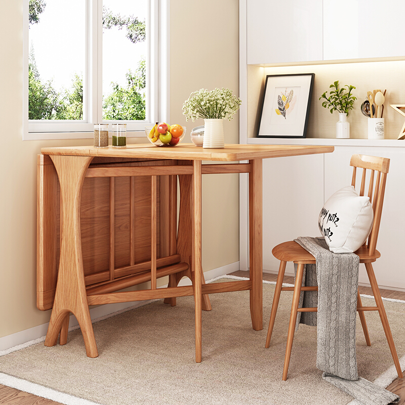 木匠生活可折叠餐实木餐桌
