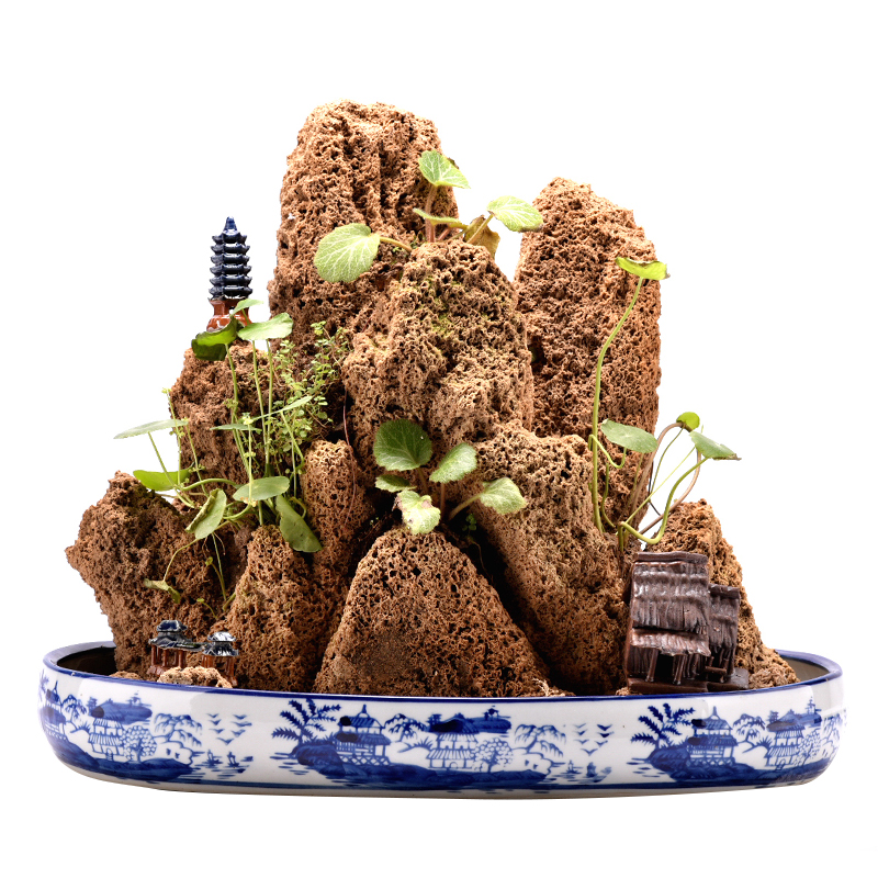 石光小站 吸水石 上水石 盆景假山奇石微景观家居装饰艺术摆件可选图