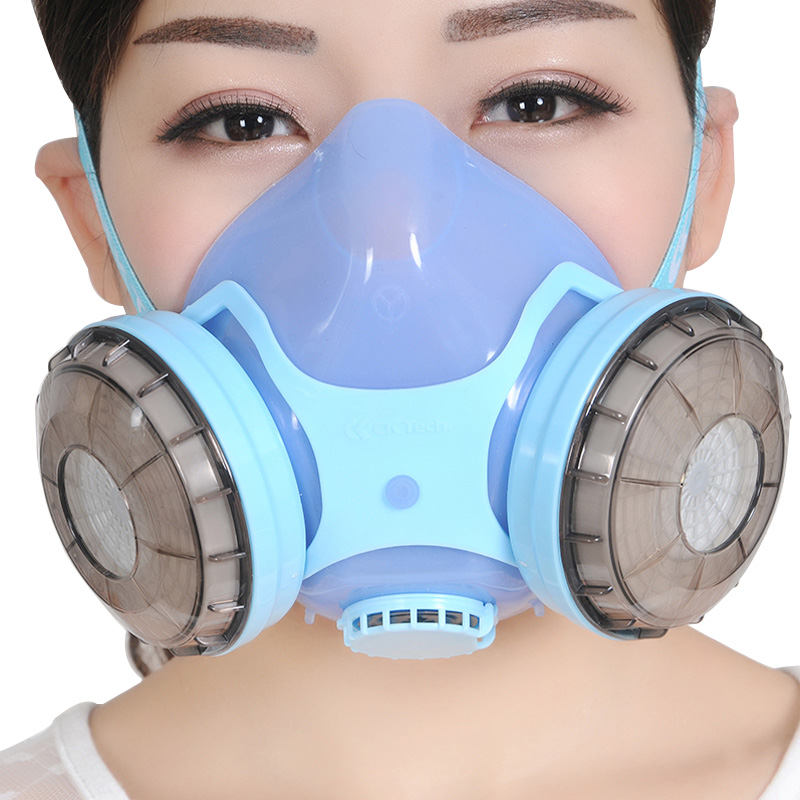 面罩成楷普通蓝色甲醛喷漆气体科技口罩