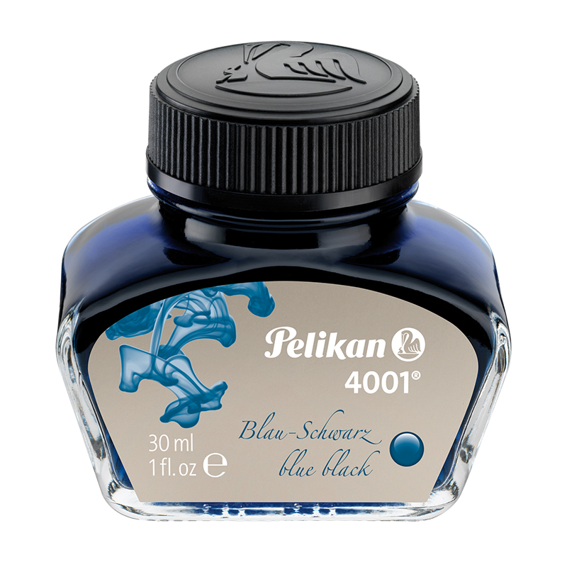 百利金 pelikan德国进口4001非碳素钢笔墨水30ml 蓝黑