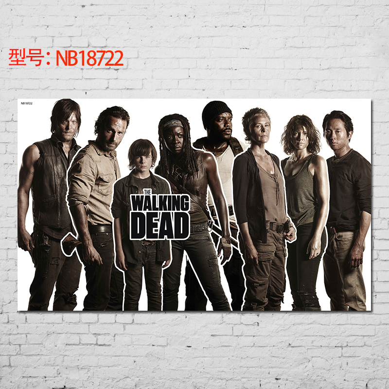 居梦坞 walking dead 行尸走肉海报 驽哥海报 丧尸美剧牛皮纸装饰画