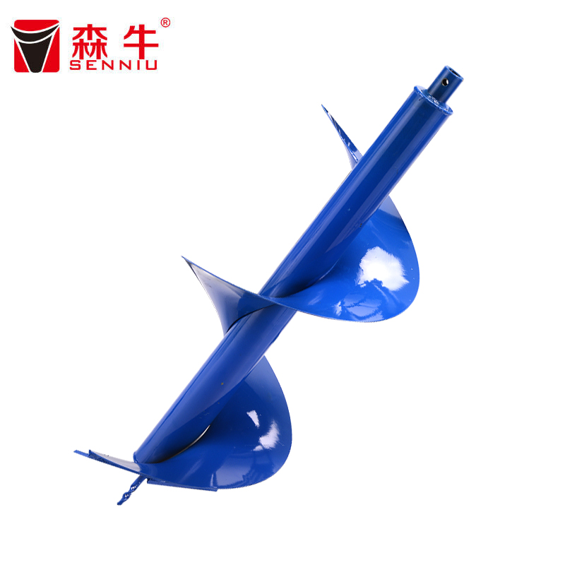 森牛（SENNIU）德國地鉆種植機施肥機打樁機挖坑機植樹(shù)機 二沖程63CC大功率地鉆 30厘米單葉地鉆鉆頭