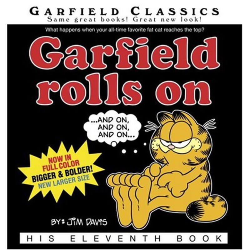 英文原版 加菲猫漫画 Garfield Rolls On