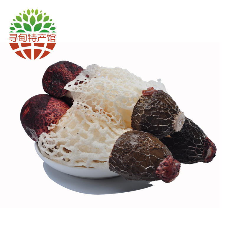 云尚憬(yunshangjing)新货上市竹荪菌新鲜红托竹荪竹荪花口感脆嫩竹荪