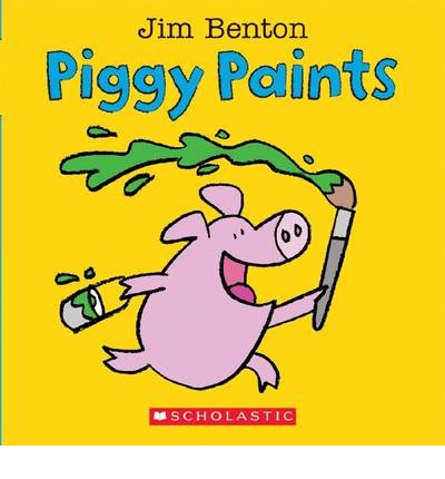 Piggy Paints : A Big & Little Book 进口故事书