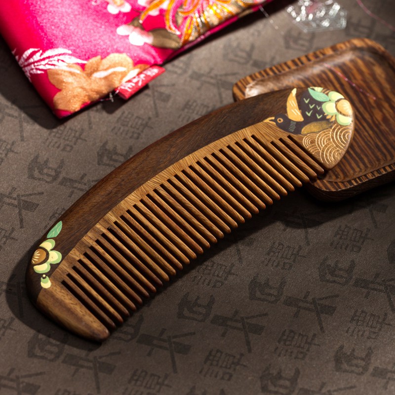 谭木匠绿檀木梳子