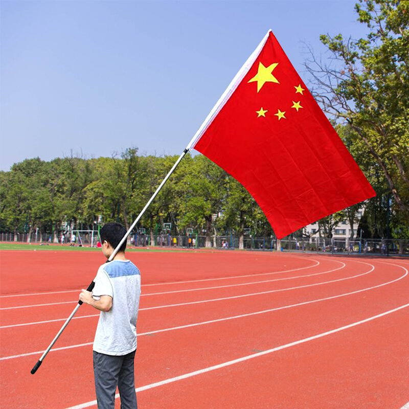 亚众 不锈钢落地国旗杆 旗架/厅旗 旗座 室内落地立地红旗座 3米