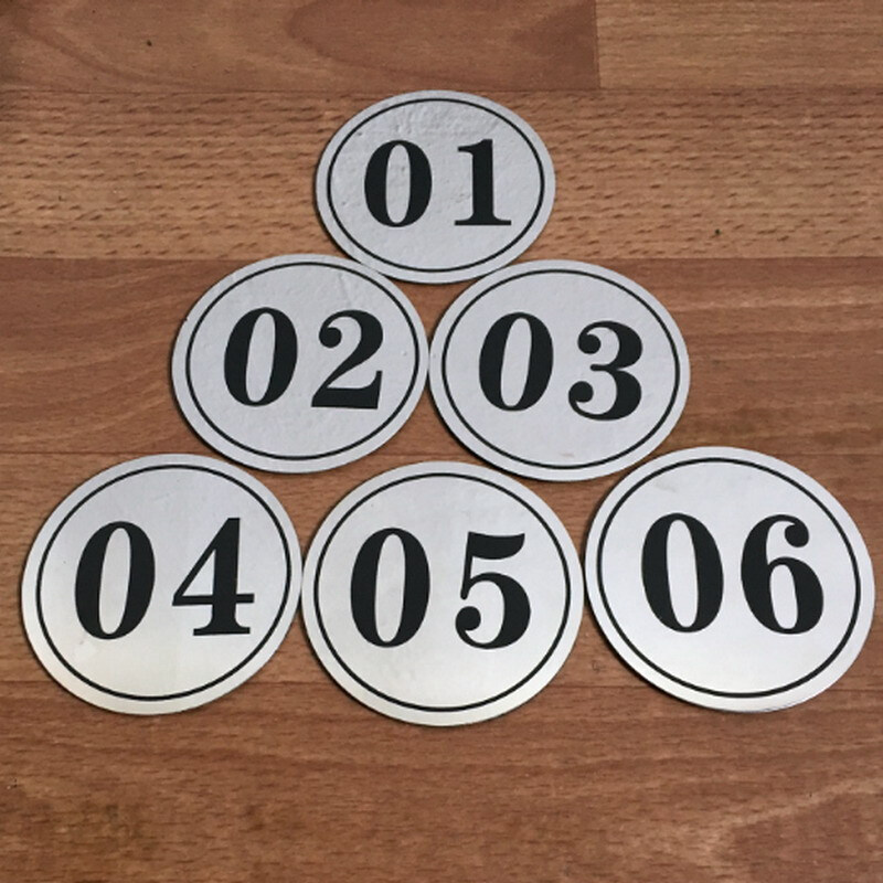 (dazhili)不锈钢台号牌桌牌号桌号牌号码牌餐厅桌位牌数字号码牌等号