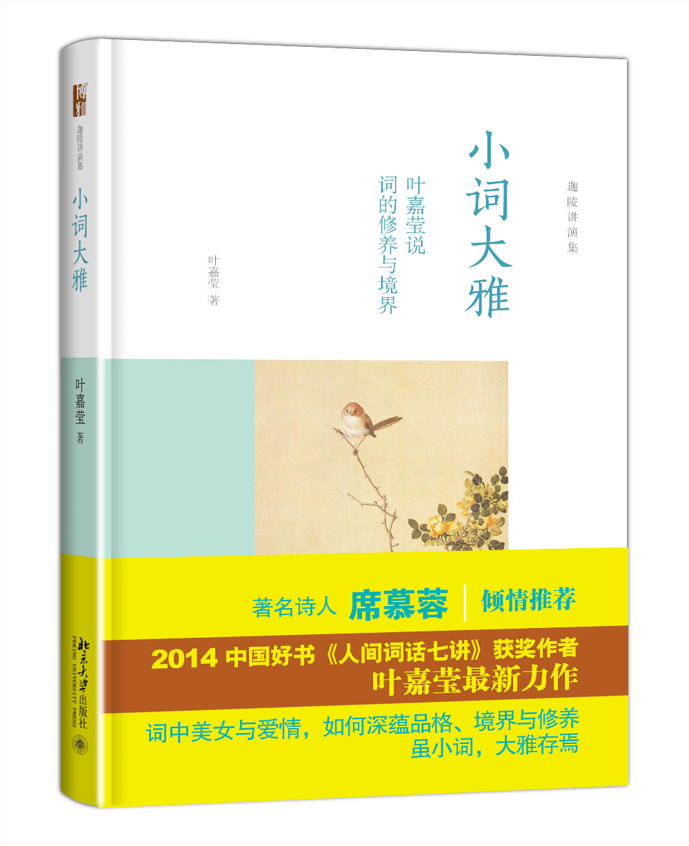 小词大雅:叶嘉莹说词的修养与境界 叶嘉莹先生深情力作 迦陵讲演集