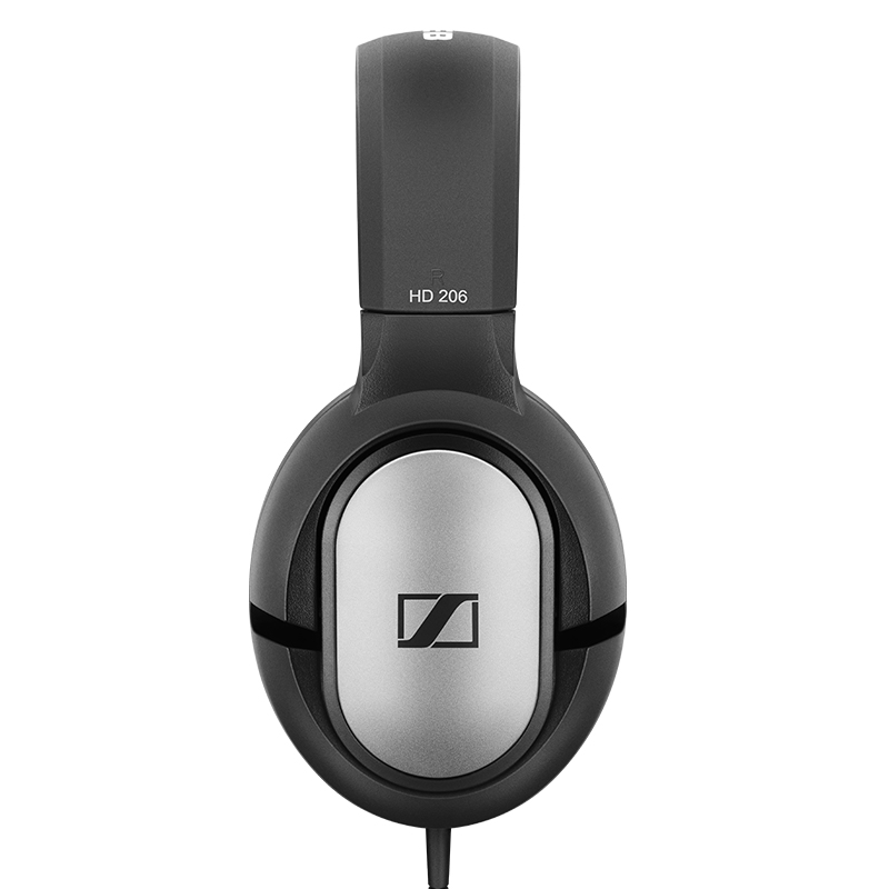 森海塞尔（Sennheiser）HD206 专业录音监听音乐耳机 头戴式 清脆低音 被动降噪 黑色
