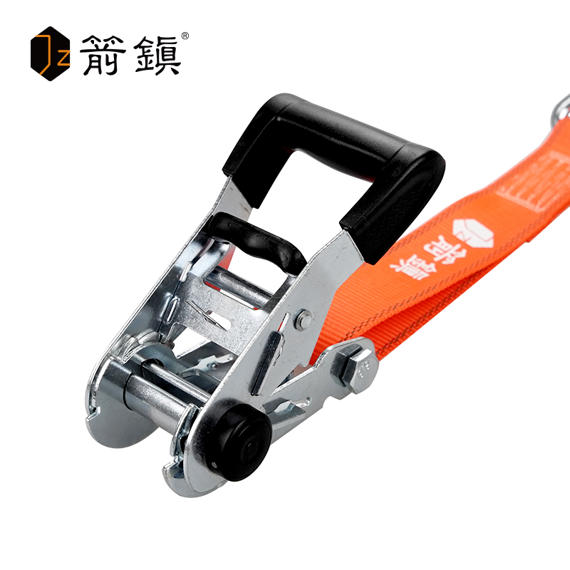 箭鎮经典款2吨SUV越野车顶皮卡小货车捆扎紧固带收紧器拉紧器捆绑带 橙色 10M