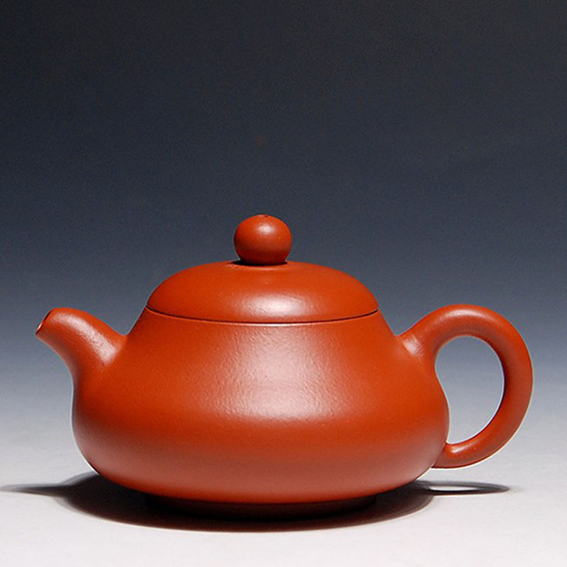 美典(meediea)宜兴紫砂壶 茶壶 全手工优质朱泥小潘壶125cc