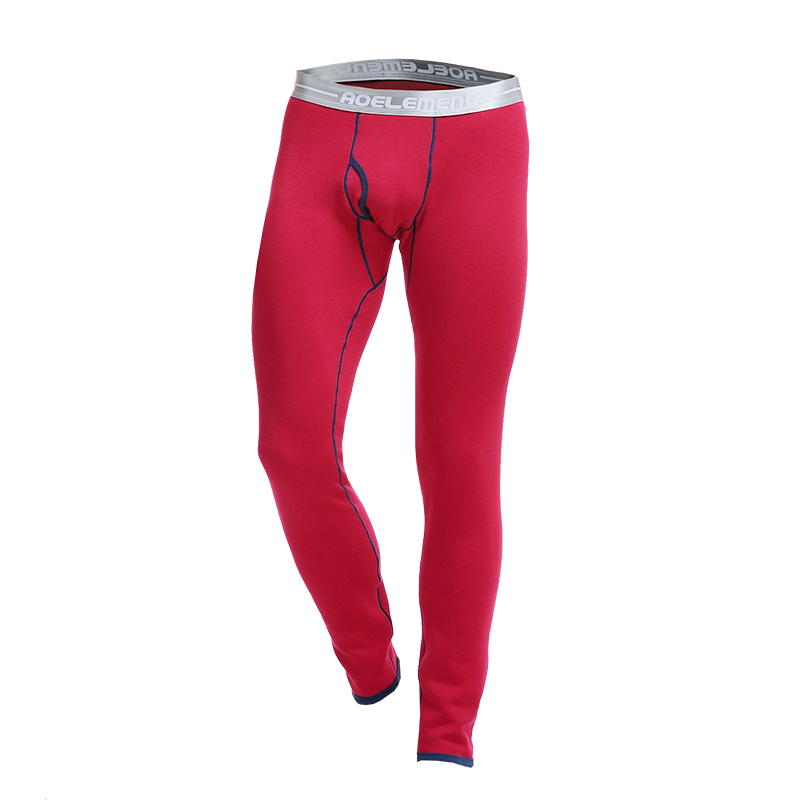 奥元素 男士保暖裤秋裤男单件加厚加绒裤毛裤棉裤修身冬季打底裤线裤